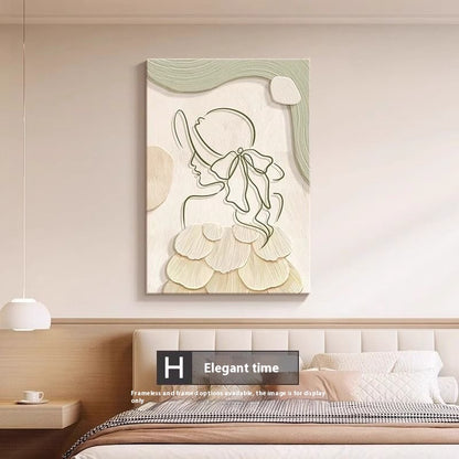 Quadro astratto linee e figure