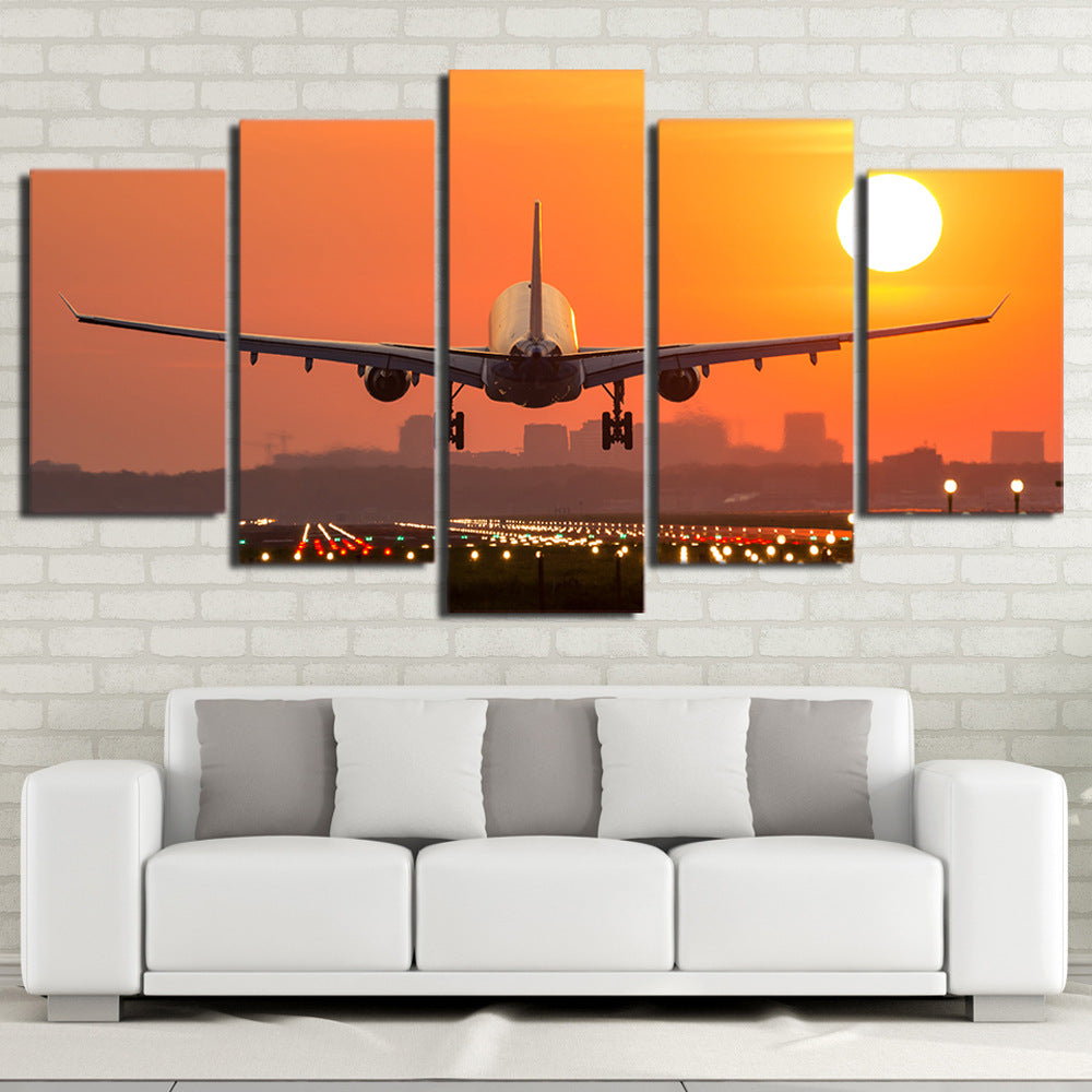 Quadro aereo tramonto