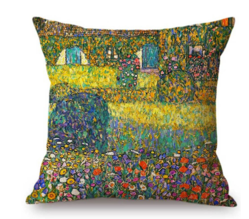 Cuscino stile pittura impressionista