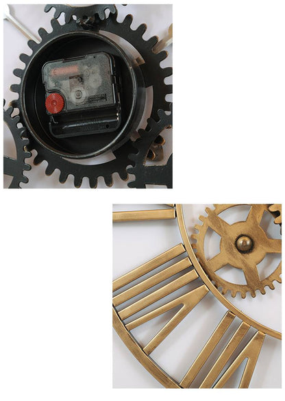 Orologio da parete Steampunk ingranaggi