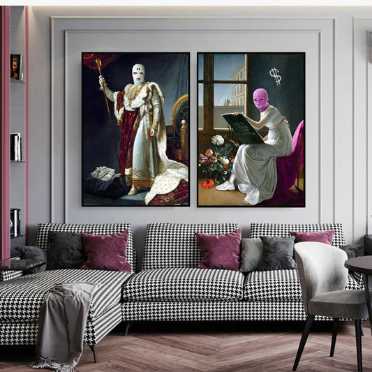 Quadro su tela Napoleone e mare