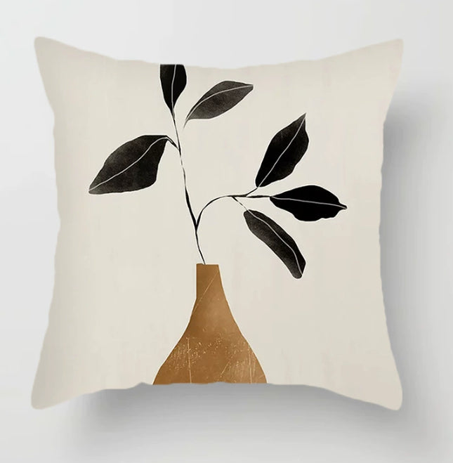 Cuscino marrone geometrico