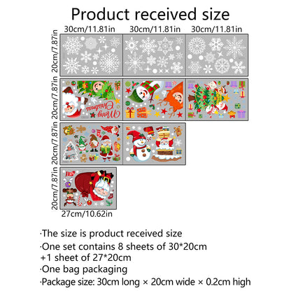 Adesivi vetri tema natale