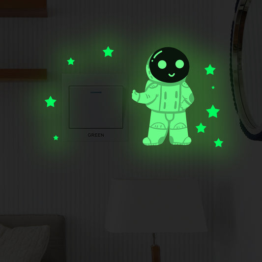 Adesivo murale Stella e astronauta