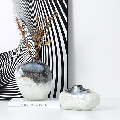 Vaso con texture astratta