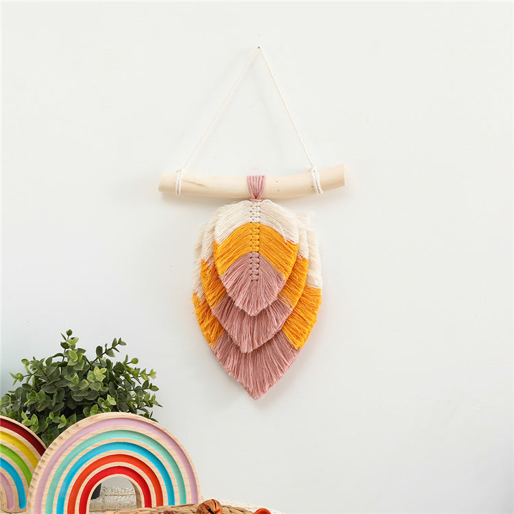 Decorazione foglie intrecciata