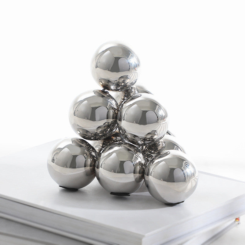 Sfera acciaio decorativa