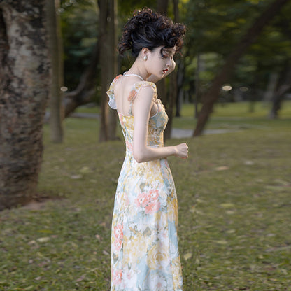 Vestito francese stampa fiori