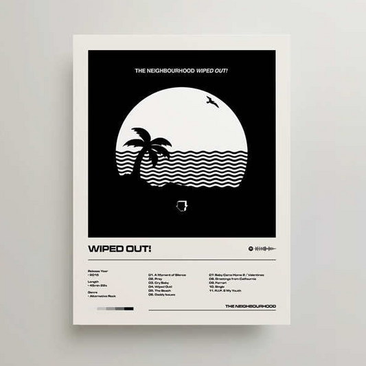 Poster Paesaggio notturno con luna