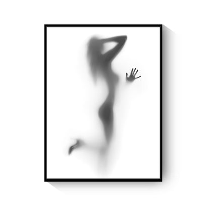 Quadro Astratto Bianco e Nero