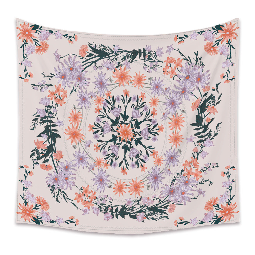 Arazzo mandala floreale