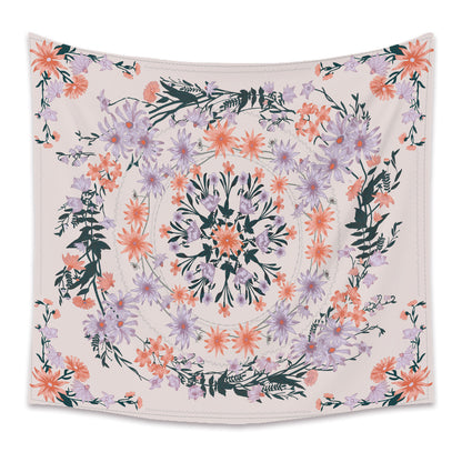Arazzo mandala floreale