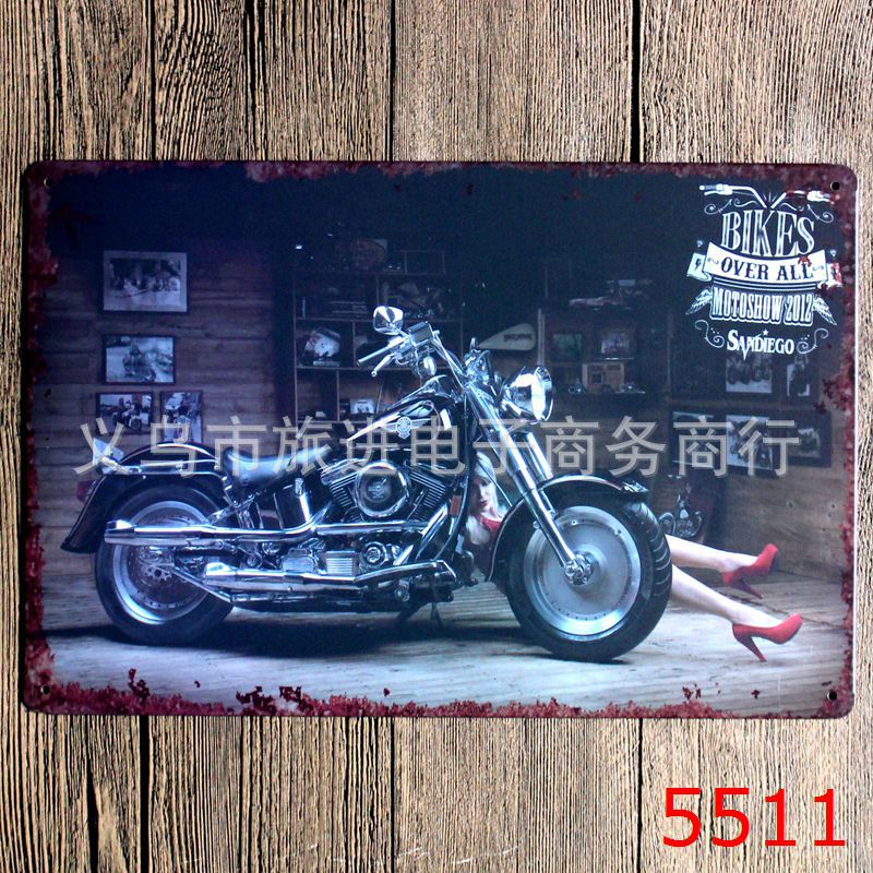 Targa in metallo Motociclette vintage