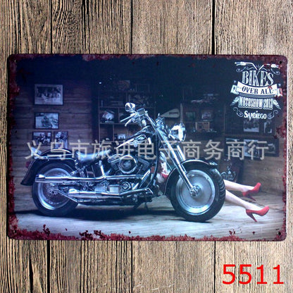 Targa in metallo Motociclette vintage