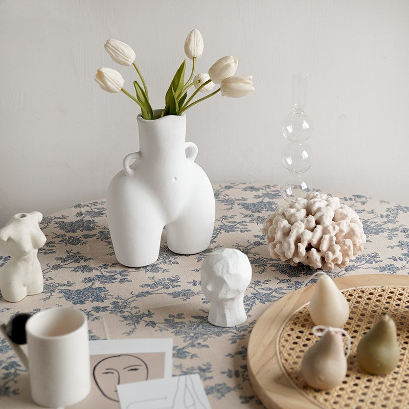 Vaso bianco in ceramica