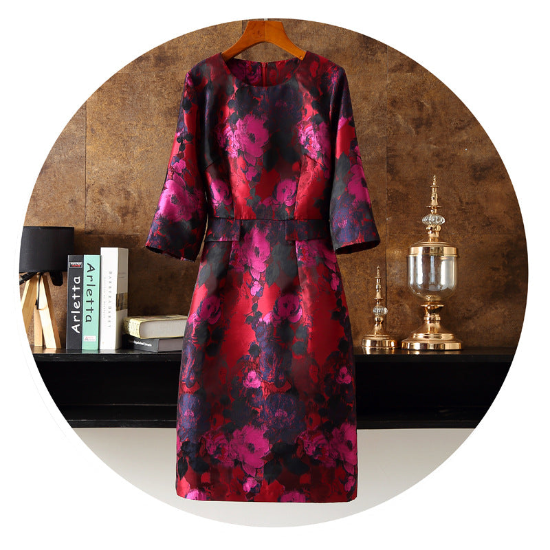Abito Jacquard Dipinto
