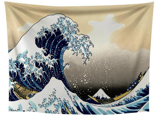 Arazzo Mappa mondo blu oceano