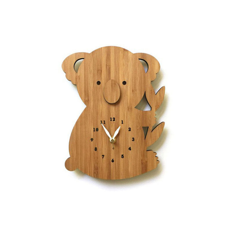 Orologio da parete Koala in legno