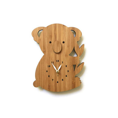 Orologio da parete Koala in legno