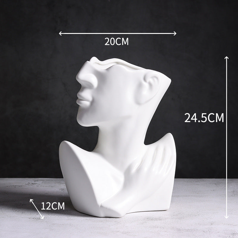 Scultura ceramica volto