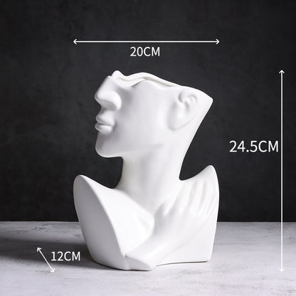 Scultura ceramica volto