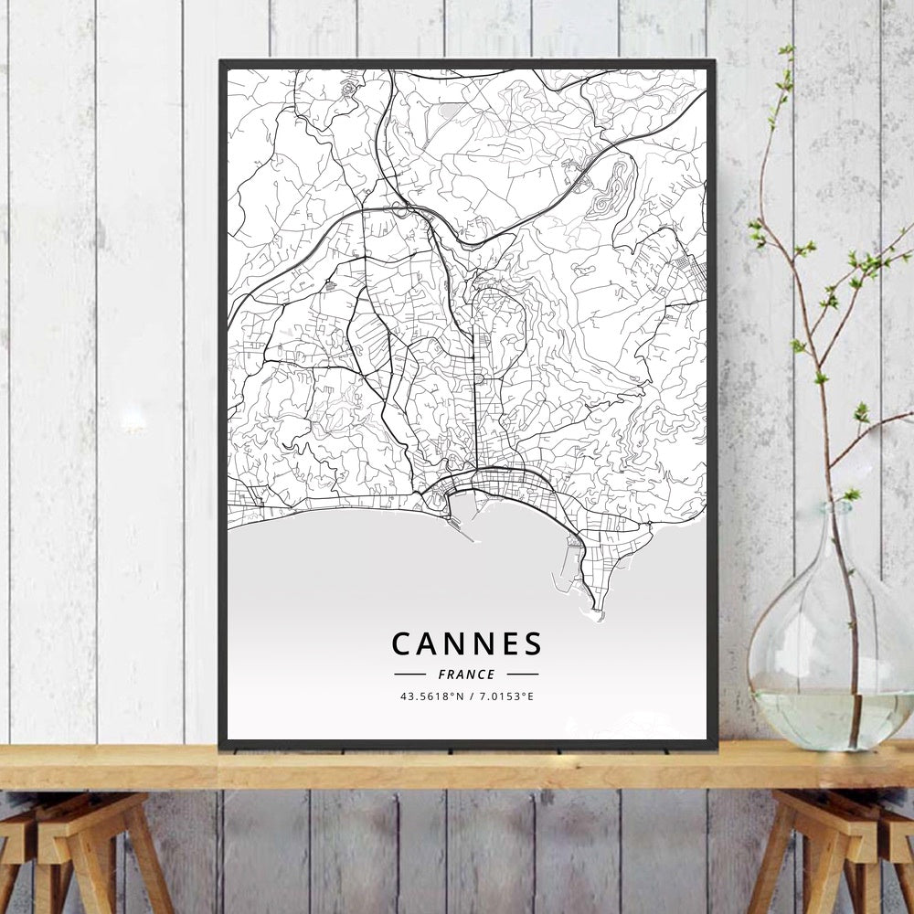 Poster mappa città