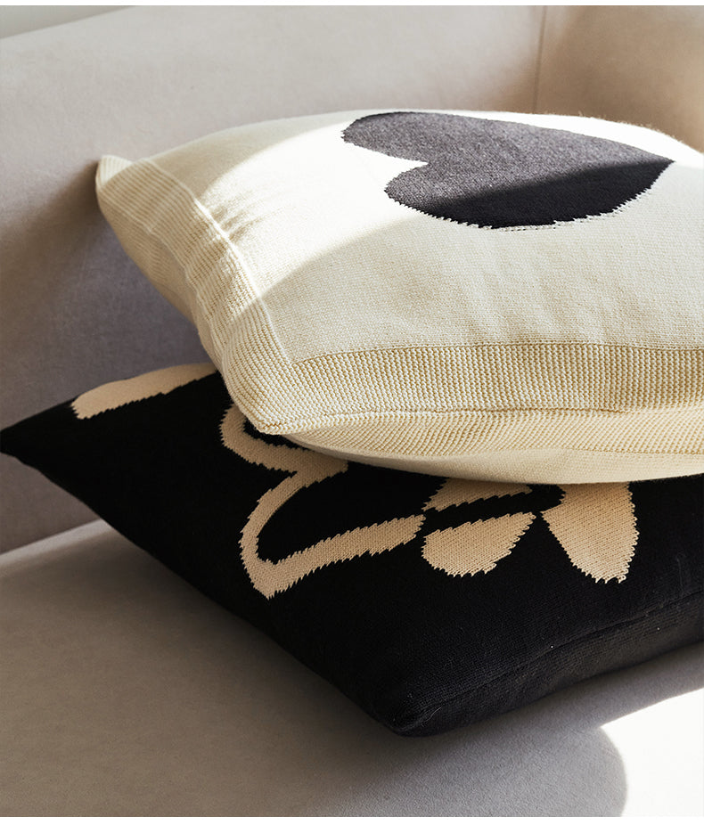 Cuscino bianco-nero