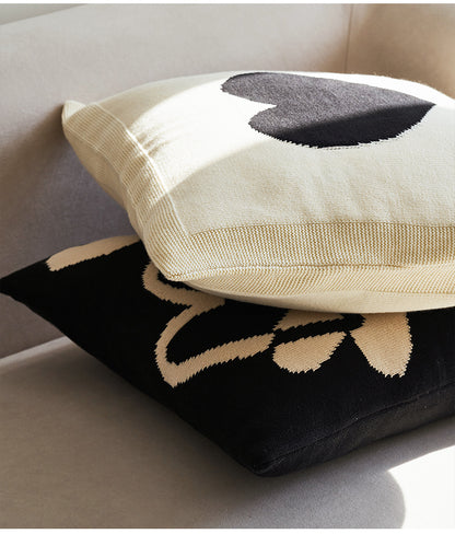 Cuscino bianco-nero