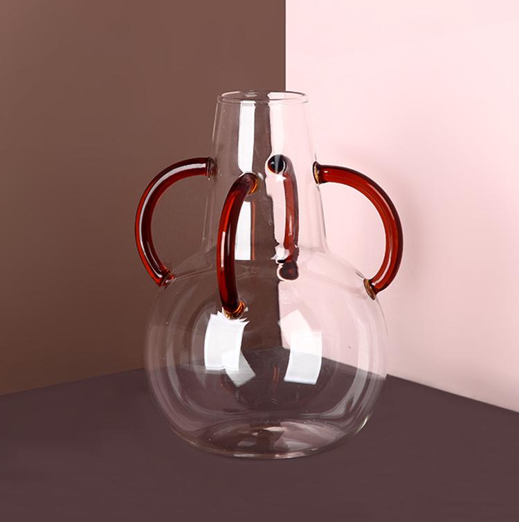 Vaso vetro sfumato artigianale