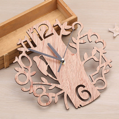 Orologio da parete Numeri sagomati legno