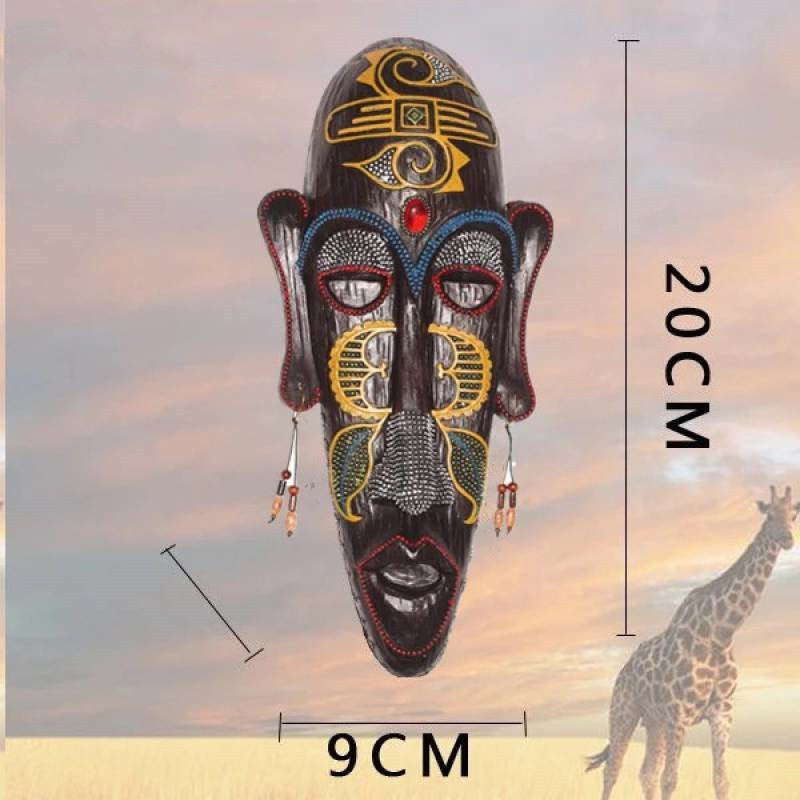 Maschera africana resina