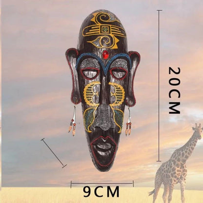 Maschera africana resina