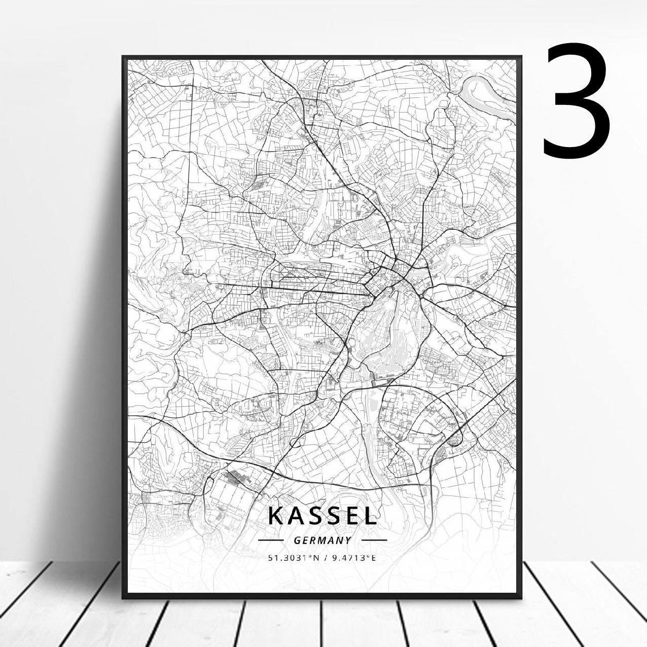 Poster Mappa Germania