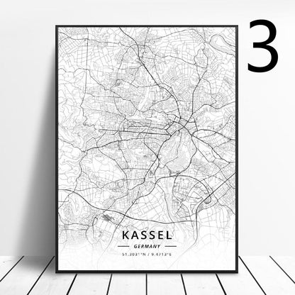 Poster Mappa Germania