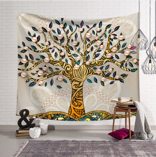 Arazzo Albero della vita dorato