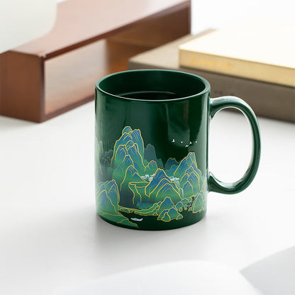 Tazza termocromica paesaggio