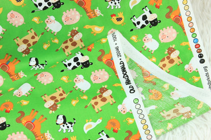 Tessuto cotone stampa animale
