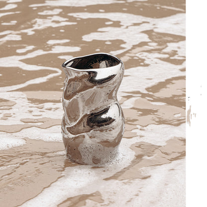 Vaso astratto placcato
