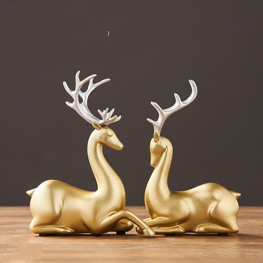 Ornamento cervi coppia