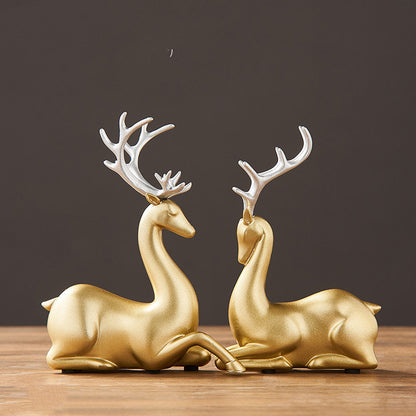 Ornamento cervi coppia