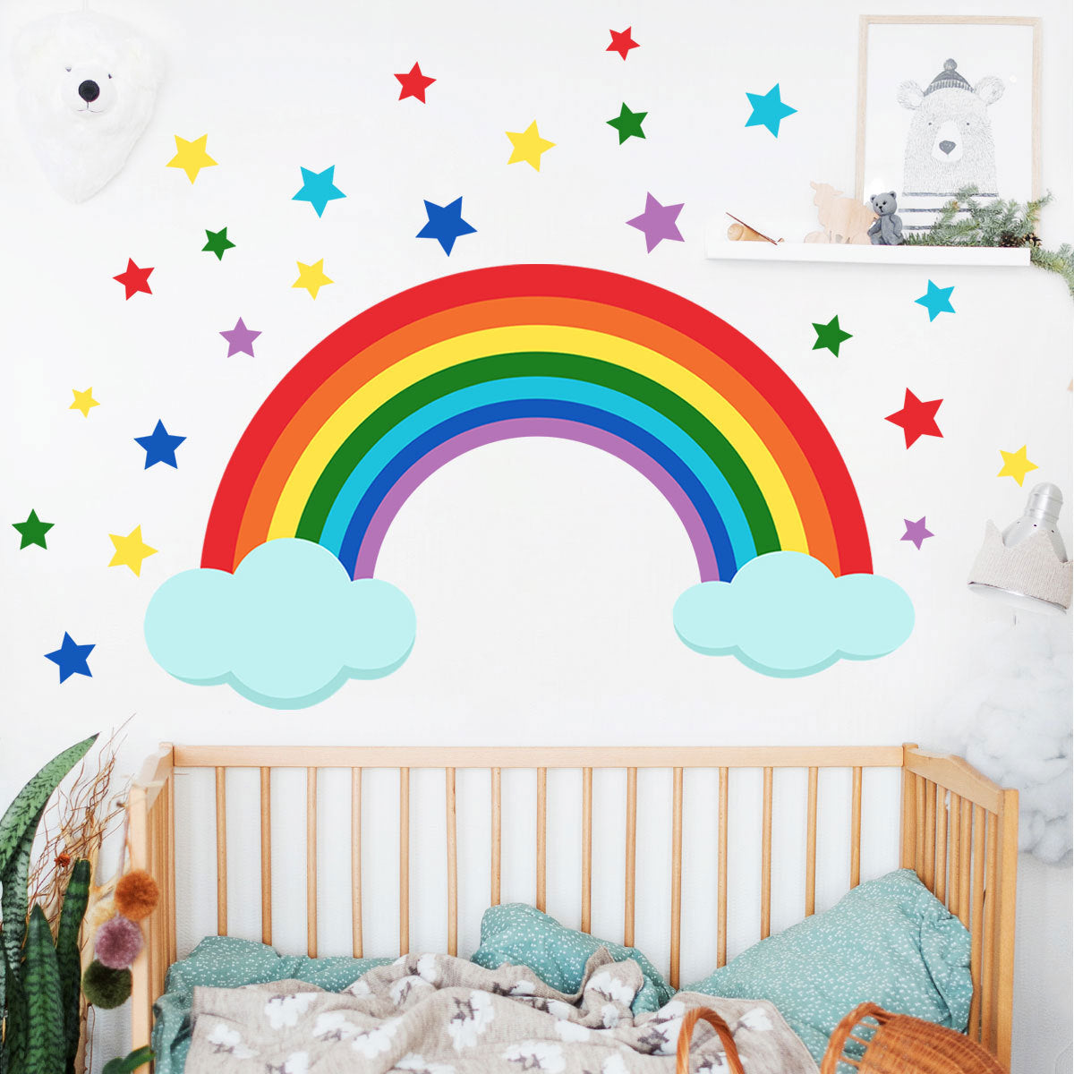 Adesivo Nuvole Arcobaleno