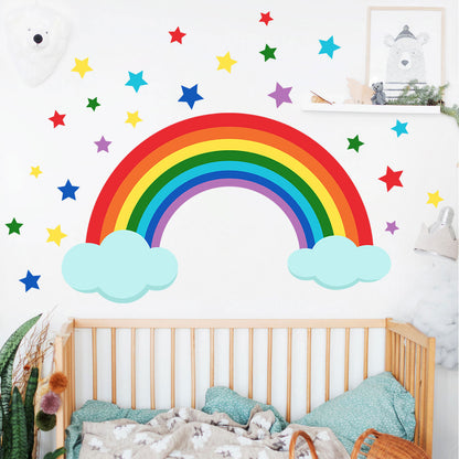 Adesivo Nuvole Arcobaleno