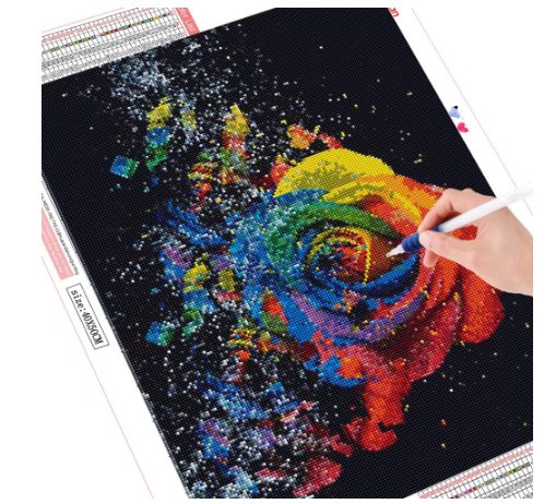 Diamond Painting Rosa