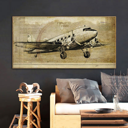 Poster aereo vintage