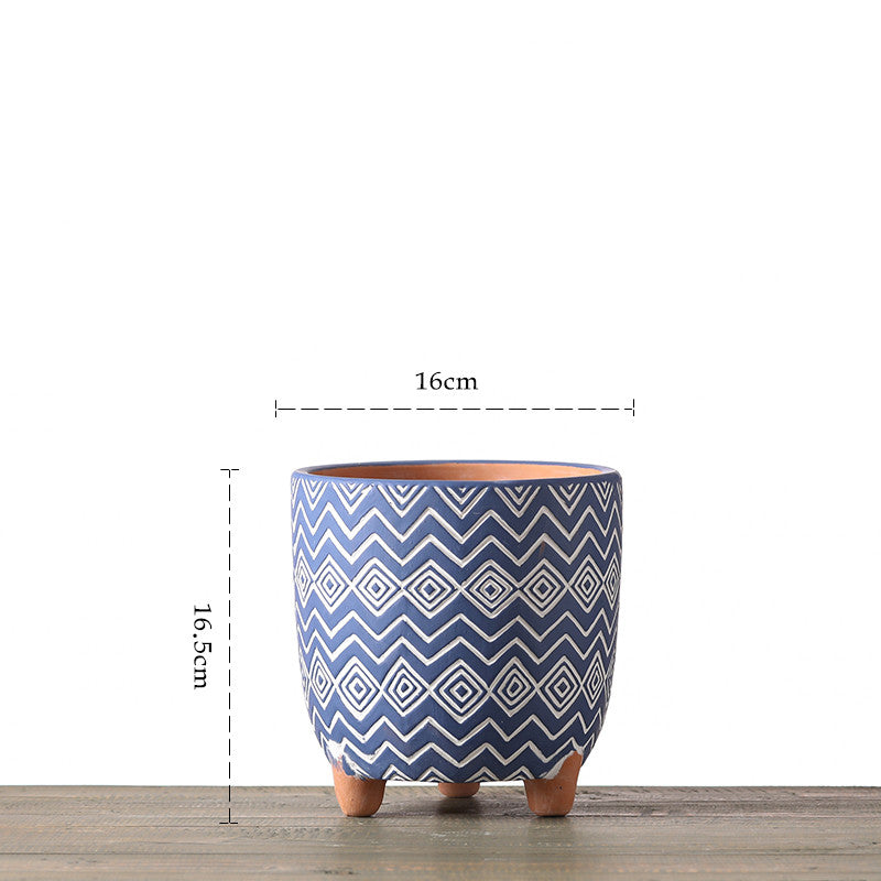 Vaso ceramica geometrico