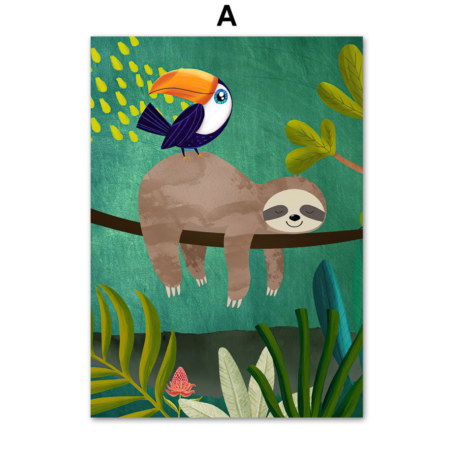 Quadro Animali della Giungla