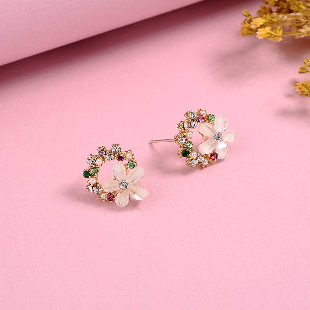 Orecchini Fiori Argento
