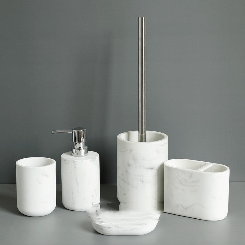 Set bagno marmo (5 pezzi)