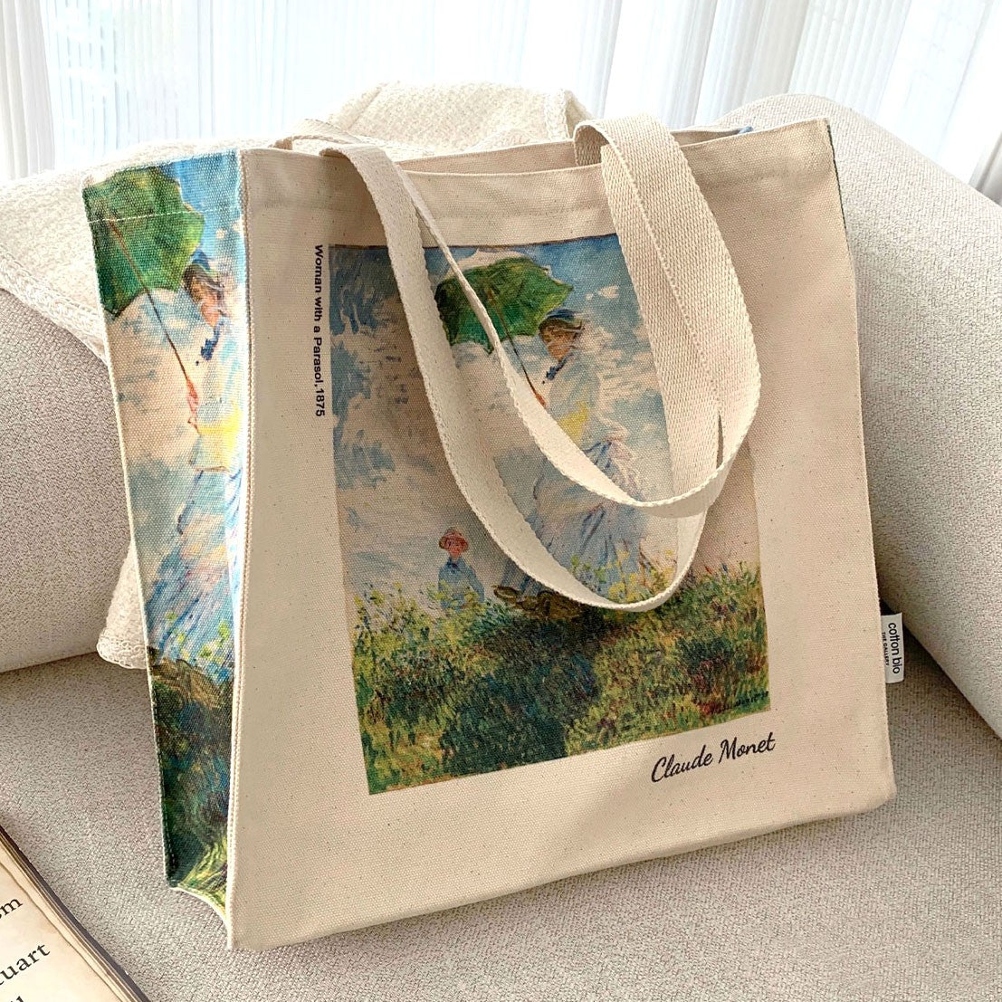 Borsa di tela con zip