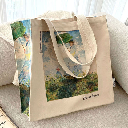 Borsa di tela con zip